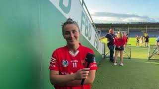 Cork Intermediate Camogie Captain Lauren Homan Scores 17 As Cork Advance To All Ireland Final [upl. by Tse]