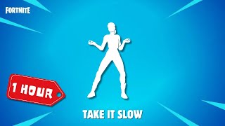 Fortnite TAKE IT SLOW emote 1 HOUR edition I LUV IT  Camila Cabello amp Playboi Carti [upl. by Eraste673]