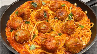 The Italian American pasta that drove the world crazy Easy and delicious spaghetti meatballs recipe [upl. by Druce]