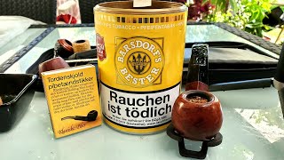 🇩🇪🇺🇸 Pfeife rauchen  Von Eicken »Käptn Barsdorfs Bester Pfeifentabak Golden Blend«  Pfeifentabak [upl. by Rednaskela]