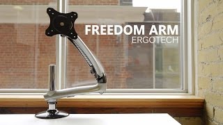 Best Monitor Arm Ergotech Freedom Monitor Arm Review [upl. by Ain]