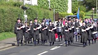 Cullybackey Pipe Band  Cunningham Memorial Church Parade 2017 [upl. by Nevile826]