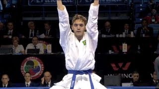 Douglas Brose vs Michele Giuliani  WKF Male Kumite Final 60kg  Belgrade 2010 [upl. by Agnimod483]