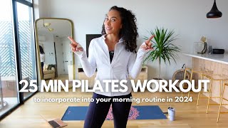 25 Min Daily Pilates Workout Do this EVERY MORNING for Toned Abs Waist and Thighs [upl. by Ashmead]