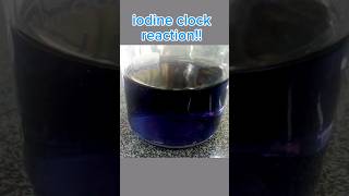 Iodine Clock reaction science experiment chemistry schoolproject shorts [upl. by Annoif]