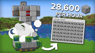 Minecraft Easy 5 Minute Cobblestone Farm  Fully Automatic [upl. by Dove547]