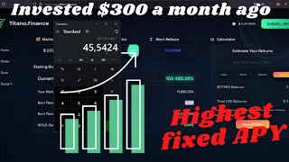 Titano Finance Review  After one month since I invested 300 in TITANO tokens  High APY rewards [upl. by Ecerahc504]