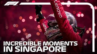 F1s Greatest Moments In Singapore [upl. by Christen310]