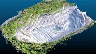 Mt CootTha Quarry Point Cloud animation using CloudCompare [upl. by Goodard342]