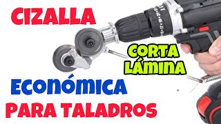 Cizalla pTALADRO Para Taladro Corta Lámina [upl. by Aikal]