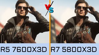 7600x3d vs 7800x3d vs 5800x3d vs R9 9950x vs i9 14900k vs 7900x3d vs 7950x3d 7600x3d gaming test [upl. by Synn694]