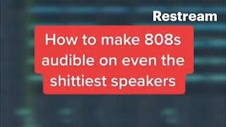 How to make 808s audible on even the shittiest speakers  FL Tutorial [upl. by Ringler]