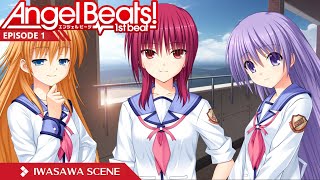 Angel Beats 1st Beat  Meeting Iwasawa [upl. by Lebasi]