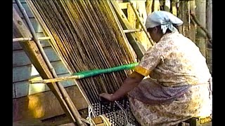 Artesanía Textil Mapuche  Clase 4 Construcción de telar y tejido de un Pontro [upl. by Gnay]