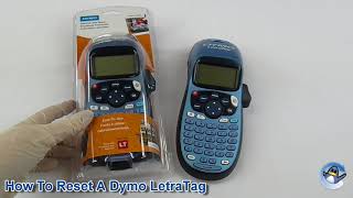 How To Reset A Dymo LetraTag  Remove Paper Jam Message [upl. by Noxid]