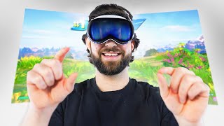 I Played FORTNITE on the Apple Vision Pro [upl. by Gretna]