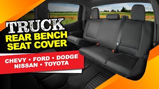 Truck Bench Seat Cover for Chevrolet Ford Dodge Toyota and Nissan FullSize Trucks [upl. by Weider]