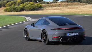 NEW 2025 Porsche 911 Carrera GTS in Slate Grey Neo on Track  Driving Exterior amp Interior Details [upl. by Annayd]