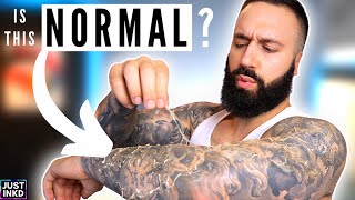 How to TREAT A PEELING TATTOO  Tips Tricks amp Healing Experience [upl. by Anipsed289]