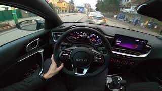 2023 Kia ProCeed GTLine 15 TGDi A7 160HP  POV Test Drive [upl. by Nevarc]