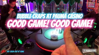 Having some quick fun on BUBBLE CRAPS at PAUMA CASINO in Pauma Valley California bubblecraps [upl. by Eilsehc851]