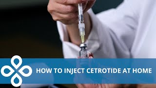 Cetrotide Injection Demonstration Home IVF Injections [upl. by Oivaf799]