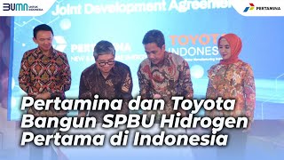 Pertamina dan Toyota Bangun SPBU Hidrogen Pertama di Indonesia [upl. by Nico832]