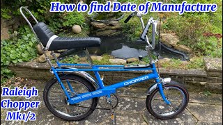 How to find the Date of manufacture Raleigh Chopper Mk12 includes show Preparation amp Build pictures [upl. by Jonah23]