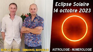 Astrologie et Numérologie  Eclipse solaire du 14 octobre 2023 [upl. by Yddet]