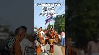 100 Moines novices en pèlerinage bouddhiste à Koh Samui auj [upl. by Essej674]