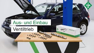 Aus und Einbau von Ventiltriebkomponenten mit Hilfe des INA Nockenwellen KITs [upl. by Aihsyt]