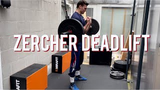 How to Zercher Deadlift [upl. by Vicky]