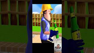 Troll Game  Scary Teacher 3D Wooden Hammer 5 Times Challenge Miss T vs Nick Loser shorts funny [upl. by Ysle84]