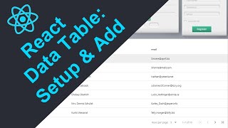 React DataTable Tutorial Installation and Basic Setup [upl. by Milzie]