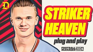 41221 Striker Heaven  Plug amp Play  Best Tactics  Football Manager 24 [upl. by Nana]