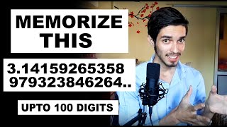 Memorize the first 100 digits of Pi in 5 Minutes Method to Memorize Any number Mental Maths3 [upl. by Nagiem]