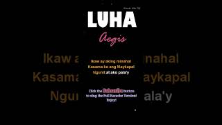 LUHA  Aegis  Short Karaoke karaokevibes music karaoke [upl. by Nyladam]