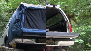 DAC Truck Tent amp Canopy Shelters Camping Overnight [upl. by Akehsyt]