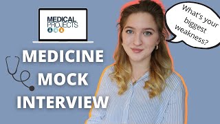 MEDICINE MOCK INTERVIEW  Answering common questions [upl. by Adine918]