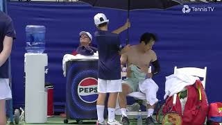 Yoshihito Nishioka shirtless in Washington [upl. by Bundy945]