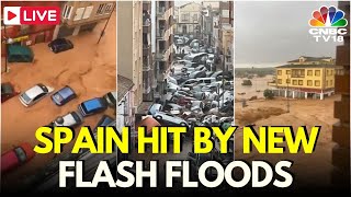 LIVE Spain Floods Today  Fresh Spain Floods Sweep Away Dozens Of Cars Near Girona  Spain  N18G [upl. by Akinaj]