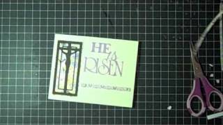 Easter He is Risen Card  Paper Renee Episode 20 [upl. by Attenauq]