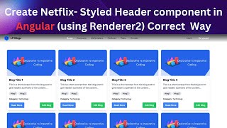 Building a NetflixStyle Header in Angular Best Practices Renderer2 amp Change Detection Explained [upl. by Currier]