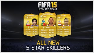 FIFA 15  All New 5 Star Skillers [upl. by Lekkim]