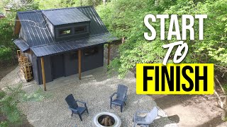 Building this Tiny House shed ALONE took 7 months Full Build Timelapse [upl. by Ecila]