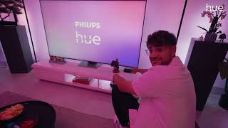 Entdecke die neue Philips Hue Play HDMI Sync Box 8k mit Elias Nerlich [upl. by Avrenim]