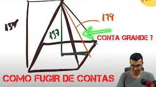 QUESTÃO DE PIRÂMIDE ESTILO ESA E EAM  COMO FUGIR DE CONTAS GRANDES PARA GANHAR TEMPO NA PROVA [upl. by Atsejam832]