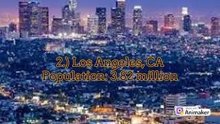 Top ten biggest cities in the USA [upl. by Iam]