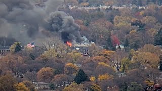 Large fire reported at condominium complex in Southfield [upl. by Aney]