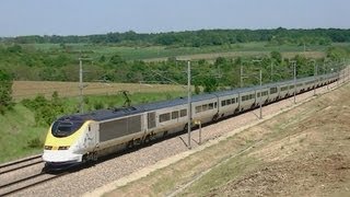 Des TGV sur la PLM Ouigo Eurostar Lyria Duplex [upl. by Nalak612]